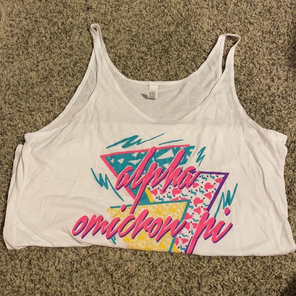 Alpha Omicron Pi (AOII) 80’s-90’s Tank - Picture 3 of 7